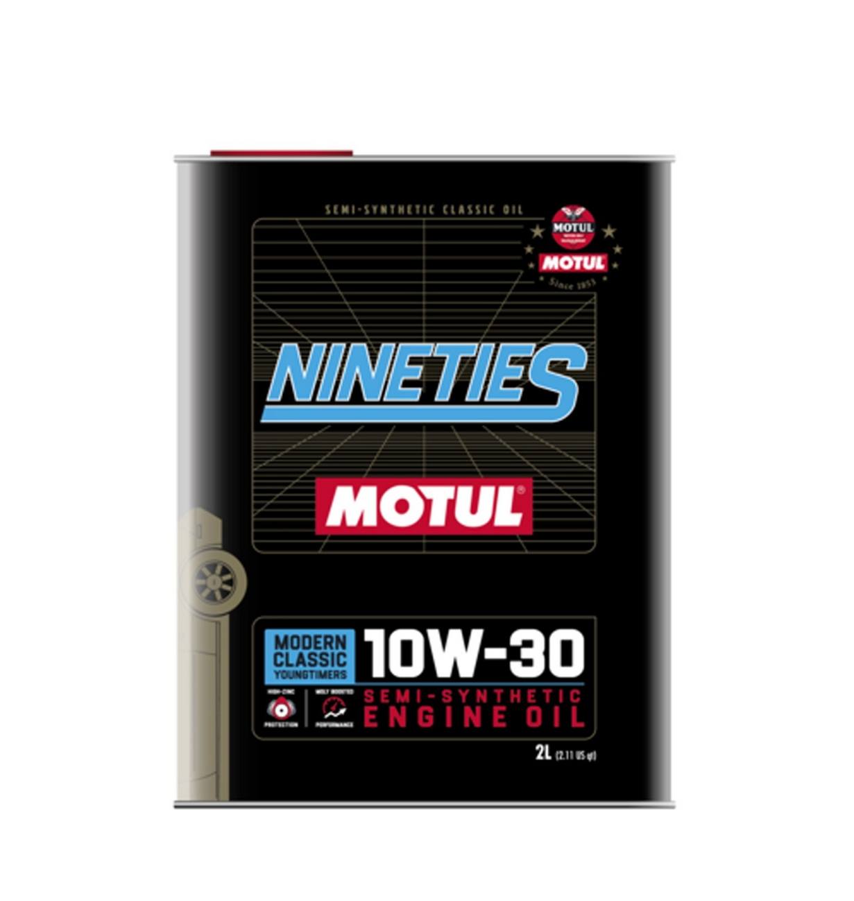 Engine Oil (10W-30) (2 Liter) (Classic Nineties) - Motul 110620